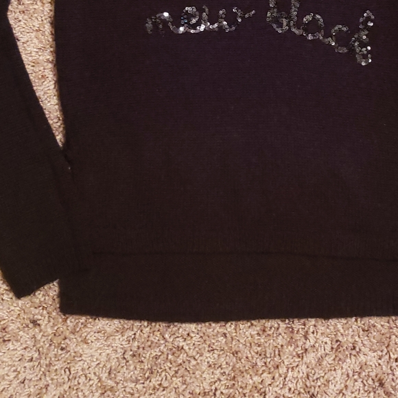 H&M Black Sweater Sequin Sparkle Is The New Black - Picture 5 of 5